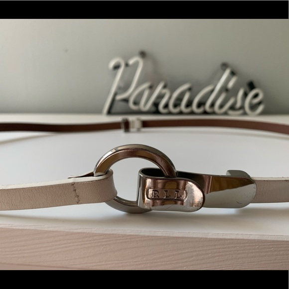 Ralph Lauren Accessories - Ralph Lauren white belt with loop